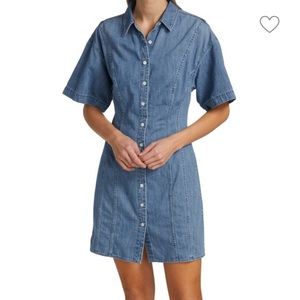 FRAME Seam Detail Denim Dress size Small